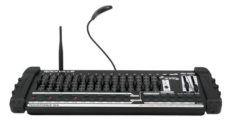 Rockville ROCKFORCE W4 384 Channel Wireless DMX Lighting Light Controller+MIDI - Image 2 of 4