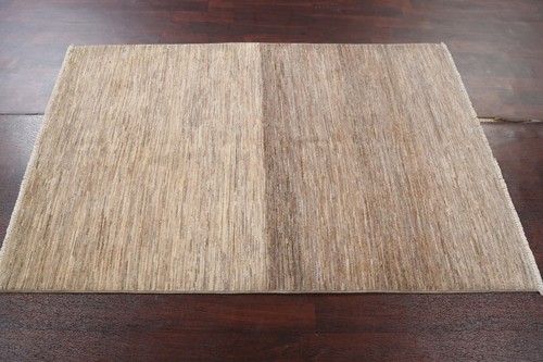 Contemporary Gabbeh Kashkoli Oriental Modern Area Rug Handmade Foyer Carpet 4x6 - Picture 9 of 12
