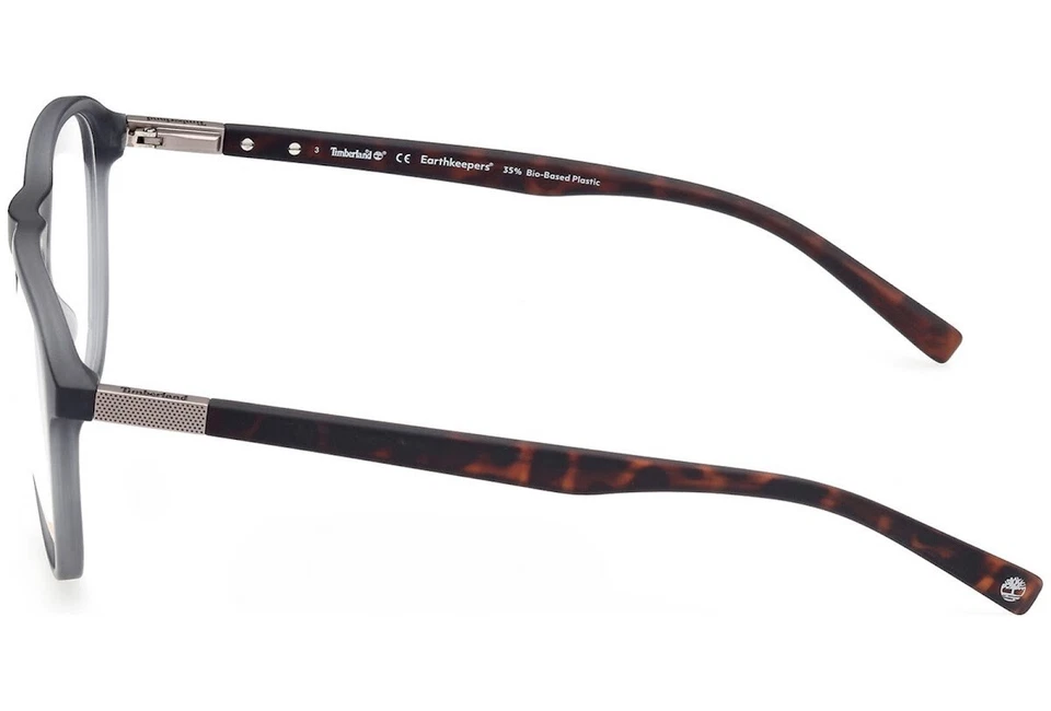 Marco óptico de plástico redondo gris Timberland TB 1742 020 54-18-145 RX Foto 3 de 3