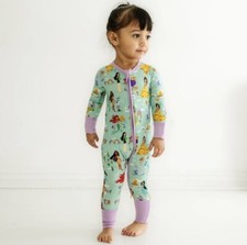 Little Sleepies LS Disney Princess Dreams Pajama PJ Sleeper Zippy Size 3T NWT