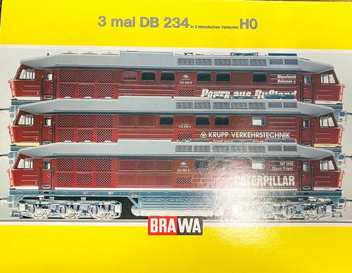 Brawa H0 0412 Diesel Locomotives 234 DB in Original Packaging Z0-1 (AUK)