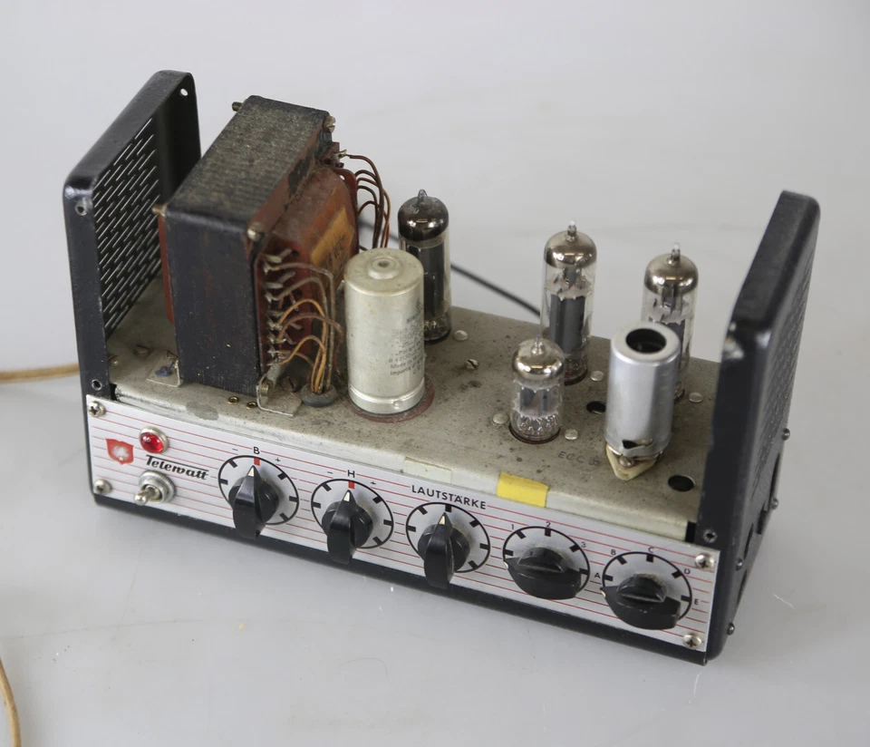Verstärker Amplifier K+H Klein Hummel Telewatt V-112 Röhrenverstärker - Bild 4 von 4