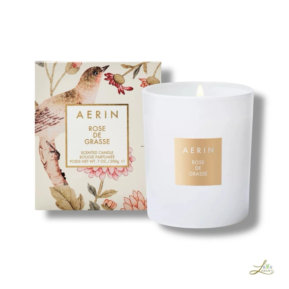 AERIN Rose De Grasse Scented Candle 200g Luxury Home Fragrance