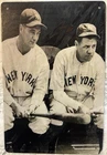 TIN SIGN 8x12 Babe Ruth Lou Gehrig Baseball New York Yankees MLB Pro Sports S3a