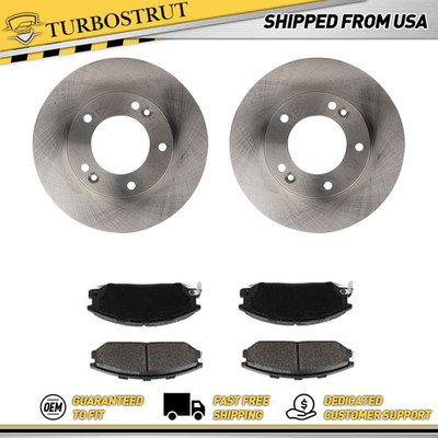 Front OE Brake Rotors Brake Pad For 2003-2006 Kia Sorento Lifetime Warranty