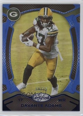 2021 Certified Mirror Blue 50/75 Davante Adams #70 1kc1