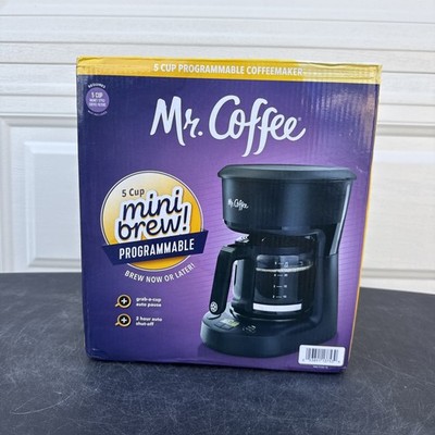 Mr. Coffee 2109181 5 Cup Programmable Coffee Makers - Black