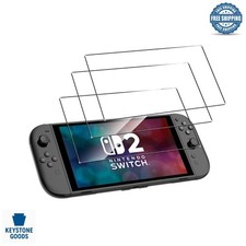 3-Pack Nintendo Switch 2 Tempered Glass Screen Protectors - 9H Hardness, Anti...