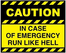 Funny Run Away Sticker Labels (6) Card Gift Craft Paper DIY Scapbook Journal