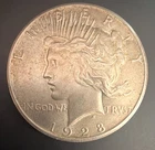 1928 Peace Silver Dollar $1 Philadelphia Business Strike 90% Silver KM#150