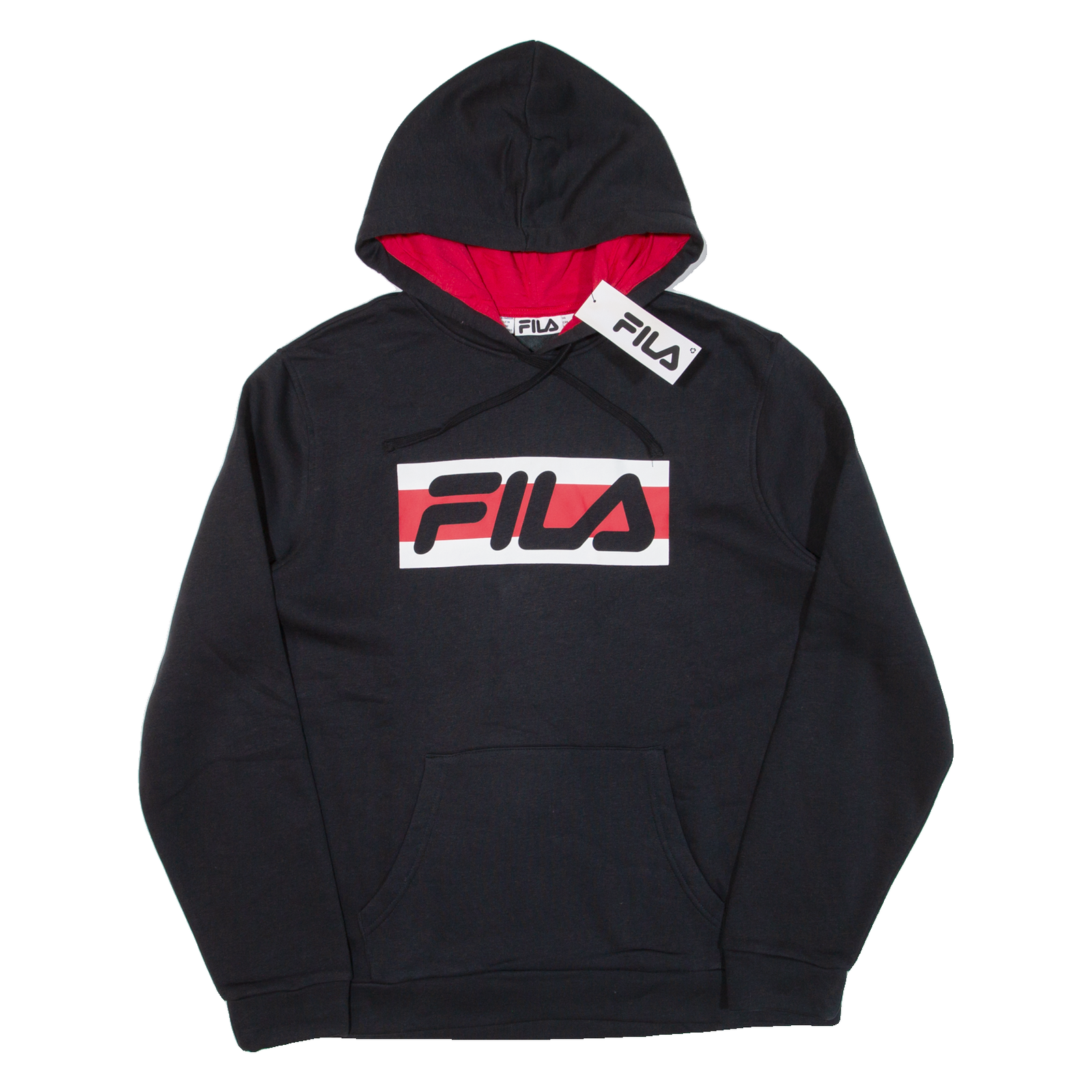 Felpa con cappuccio FILA uomo nera 2XL