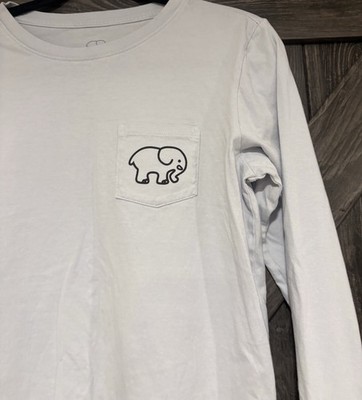 Save the Elephant Ivory Ella Sz Small 100% Organic Cotton Long Sleeve Soccer Tee
