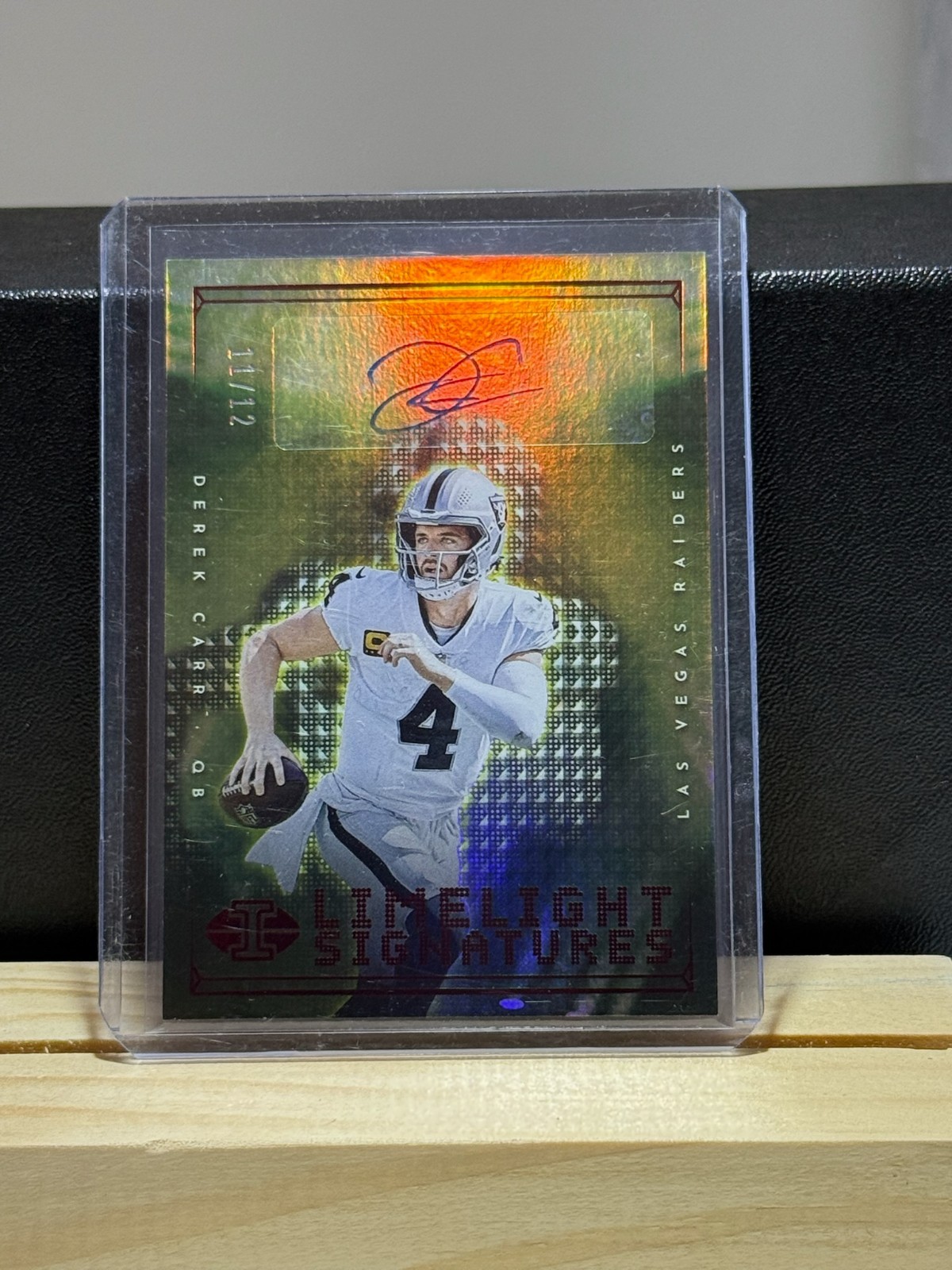 2022 Panini Illusions Derek Carr Limelight Signatures LS-DC /12