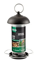 Image of Gardman A01172 Black Steel Wild Bird Seed Feeder, 17.5 x 18 x 3.5 cm