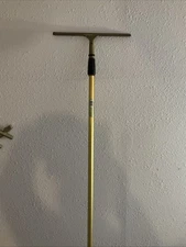 12’ Ettore Interpro 2 Section Interlock Extension Pole W/18” Brass Squeegee -USA