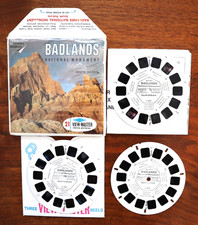 VIEWMASTER BADLANDS NATIONAL MONUMENT S DAKOTA SAWYERS S6 A489 3 REEL SET