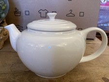 Large Le Creuset White Teapot 5.60”