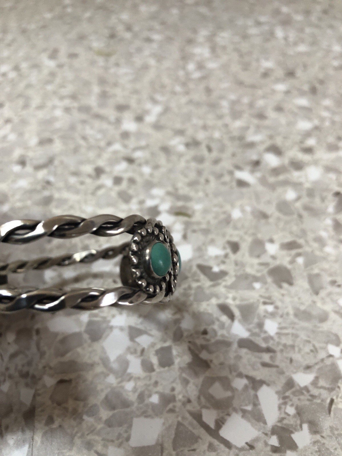 Beautiful Authentic Silver Turquoise Bracelet - image 3