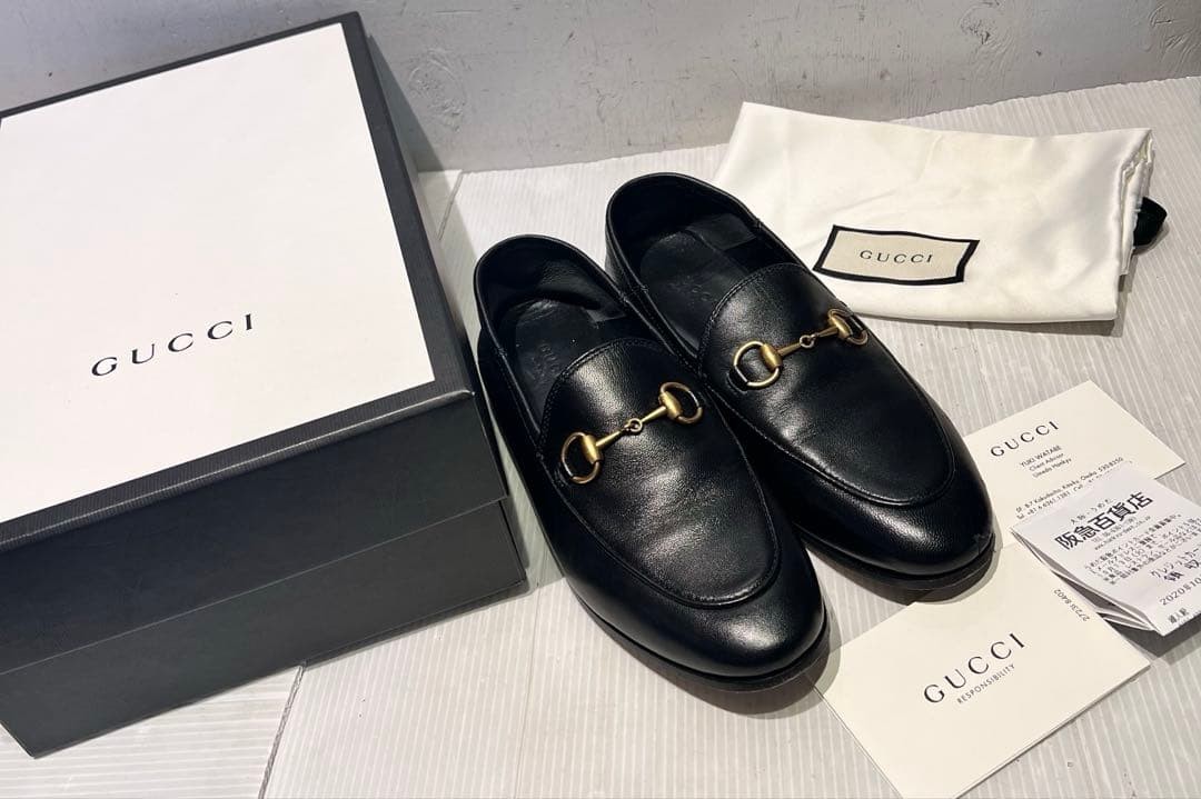 GUCCI Women's Loafers Horsebit Leather Black EU35/US5 120233c thumbnail 17