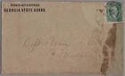 Confederate States Civil War CSA Scott #11 Cover HQ Atlanta Georgia State Guard