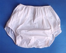 Incontinence NEW Gary Plastic Pant Size MEDIUM NEW SOLID White THICK 7Mil