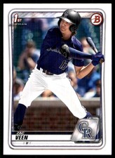 Zac Veen 2020 Bowman Draft #BD-107 Rockies MLB READ FREE SHIPPING AutographDen