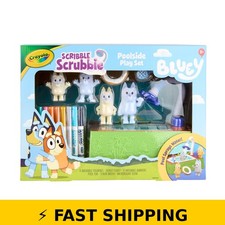 Crayola Scribble Scrubbie Pets Poolside Playset - Bluey Toy