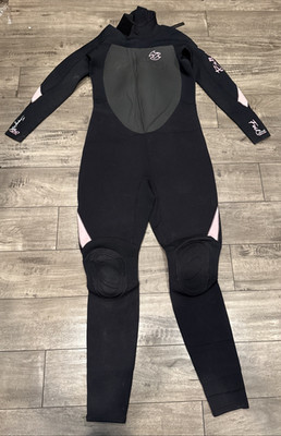 Billabong Wetsuit Women's Medium Black Pink Superflex Airlite 50 Size 10
