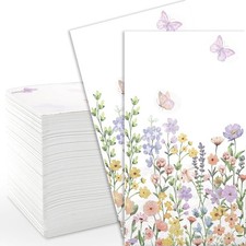 100Pcs Floral Paper Napkins Disposable Paper Hand Towels for Bathroom, Bathroom
