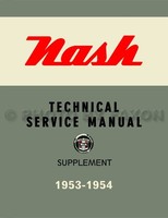 1953 1954 Nash Shop Manuell Supp Ambassador Statesman Rambler Reparatur Service