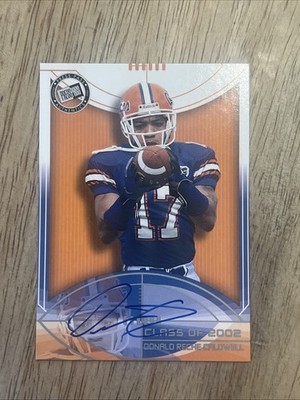 Reche Caldwell 2002 Press Pass Class of /200 #ACL2/DRC Rookie Auto Florida