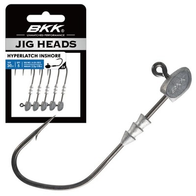 BKK 2X-Wire Hyper Carbon Steel Heavy Duty Jighead HYPERLATCH INSHORE