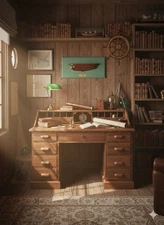 “NYMPH 1888”     VTG Detailed Half Hull Wooden Ship Model 19.5” X 9”