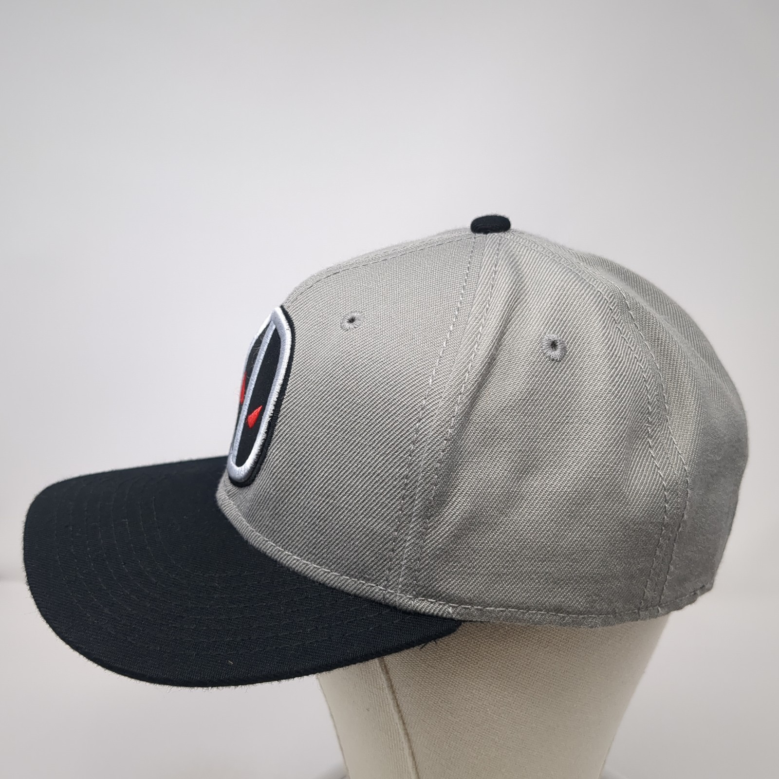 Deadpool Snapback Cap Gray One Size Adjustable Em… - image 3