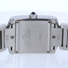 CARTIER Tank Fran aise MM Date Watch W51011Q3 Boys Stainless Steel Silver Boys U 5