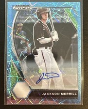 2021 Jackson Merrill Blue Wave Prizm Autograph