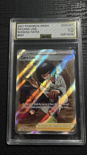 2021 Pokemon Shining Fates Full Art Cara Liss #67 AGS 10 Gem Mint