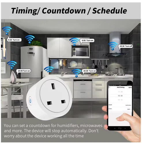 Tuya Smart WiFi UK Plug with Energy Monitoring, photo 3