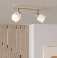 Screwfix Eglo Corato Ceiling Light Fitting  Sandy White Brand New RRP £45