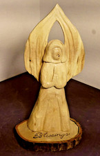 Hand Carved Wooden Angel "Blessings" Signed