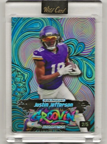 2026 Wild Card Groovin' Illumination Justin Jefferson Vikings 2/5 SSP 🔥