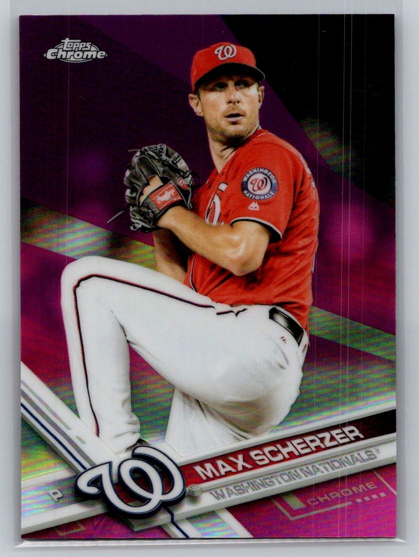 2017 Topps Chrome #159 Max Scherzer Pink Refractor Washington Nationals F27