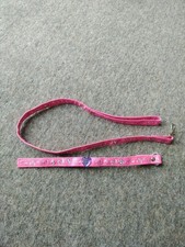 Build A Bear Pink Dog Lead And Collar With Purple Heart Lovely Condition