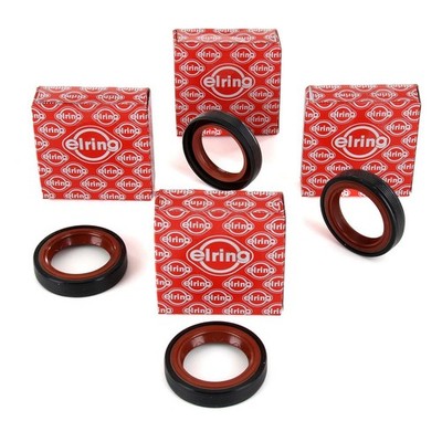 4x ELRING 325.155 Wellendichtring Kurbelwelle für VAG stirnseitig 068103085E