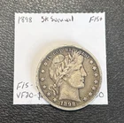 Rare 1898 Barber Half Dollar Silver Coin Only 5k Survival