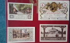 Lot Notgeldscheine der Stadt Ludwigslust 4 Stück  B26