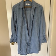 Women’s Long Sleeve Denim Shirt Dress Size S (Button Finish)
