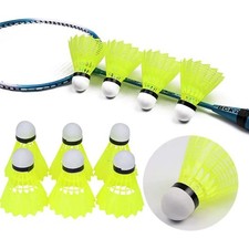 3/6PCS Nylon Badminton Shuttlecocks Indoor Outdoor Training Birdies Yellow