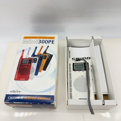 Eton Grundig Mini 300PE AM/FM/Shortwave Radio World Band Receiver White