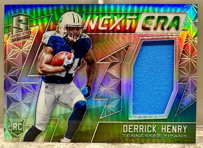 JERSEY NUMBER! 2016 Spectra Derrick Henry Next Era Rookie RC 22/199! WORN PATCH!